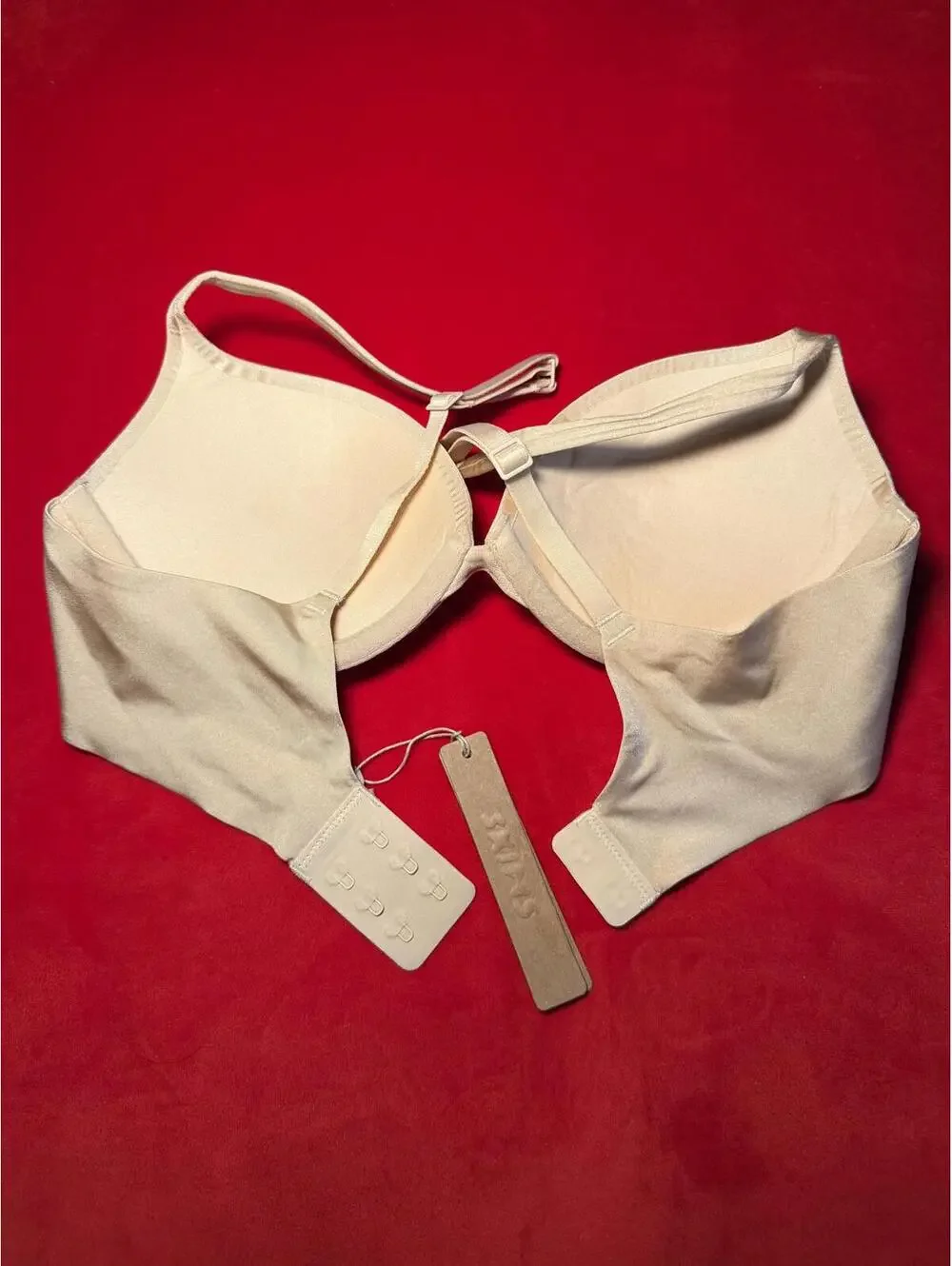 Skims Ultimate Push Up Plunge Bra Color Sand Size 32C - Picture 2 of 3